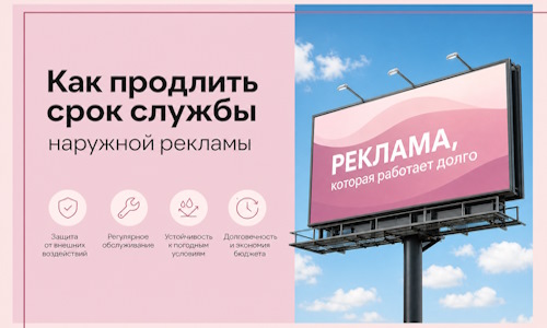 Как продлить срок службы наружной рекламы в  Лыткарине