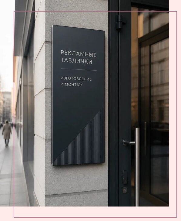 Рекламные таблички в Лыткарине по цене от 4609 р. | Аванза-Лтк