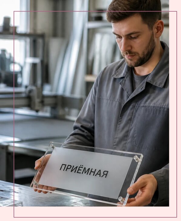 Таблички из оргстекла на заказ в Лыткарине от 3995 р. | Аванза-Лтк