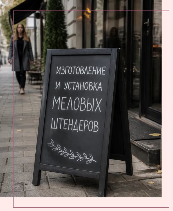 Меловые штендеры в Лыткарине по цене от 6658 р. | Аванза-Лтк